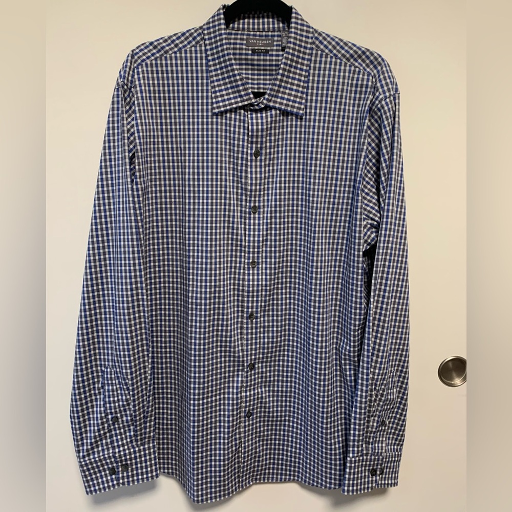 Men’s Van Heusen Flex Dress Shirt XL 17-17 1/2